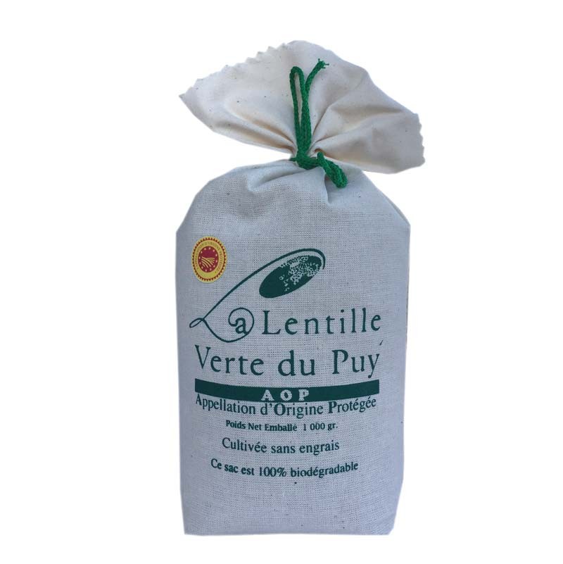 Lentilles vertes du Puy 1kg - La Ferme Auvergnate
